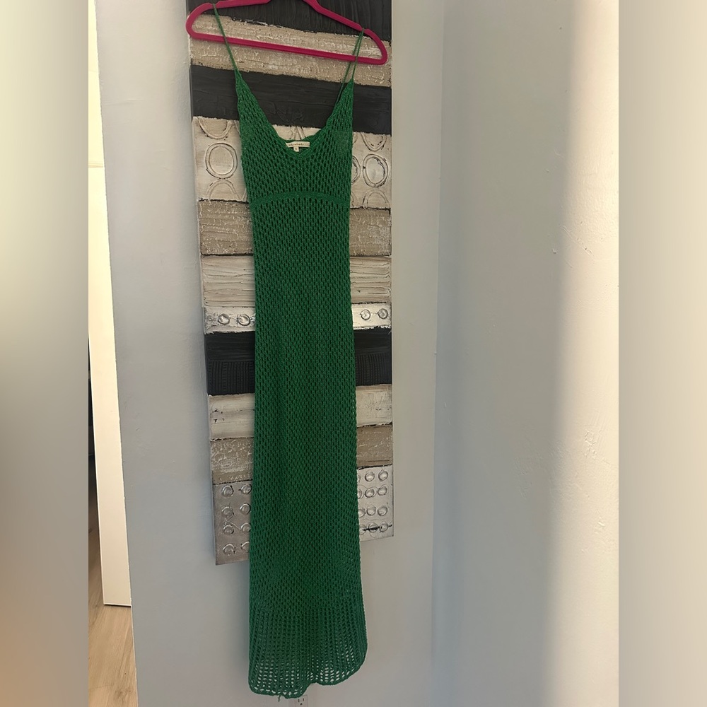 STARLOW Chic Green Maxi coverup dress